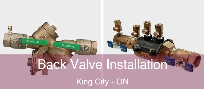  Back Valve Installation King City - ON