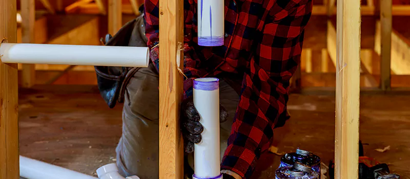 Process of Rough In Plumbing in King City, Ontario